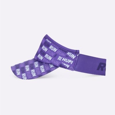 Viseira HUPI Run Loop Roxo e Branco Roxo