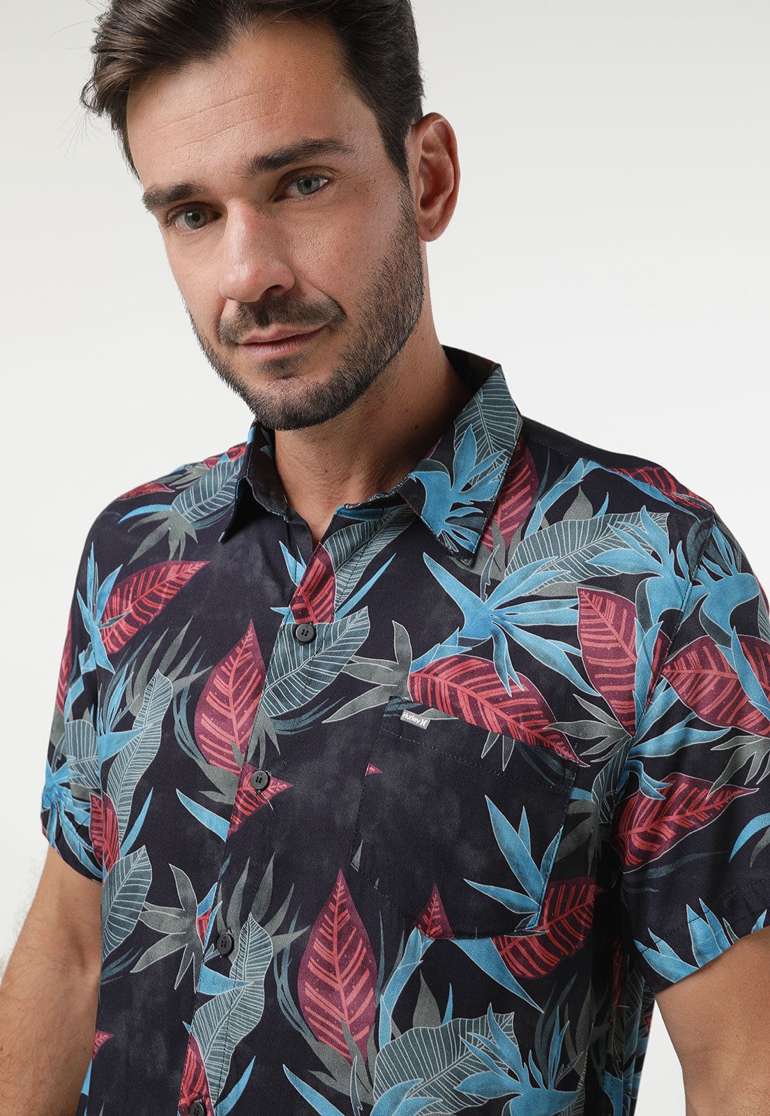 Camisa Manga Curta Hurley Dragon Chumbo – Hurley Brasil