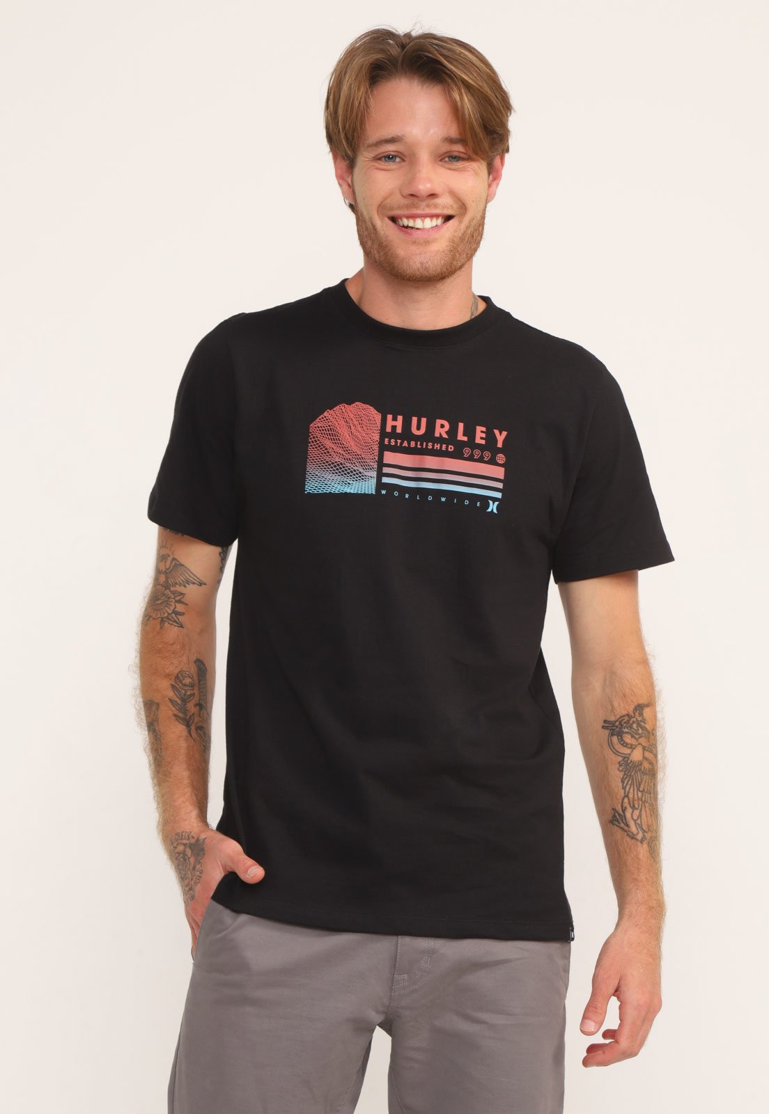 Camiseta Hurley Logo Preta Compre Agora Kanui Brasil