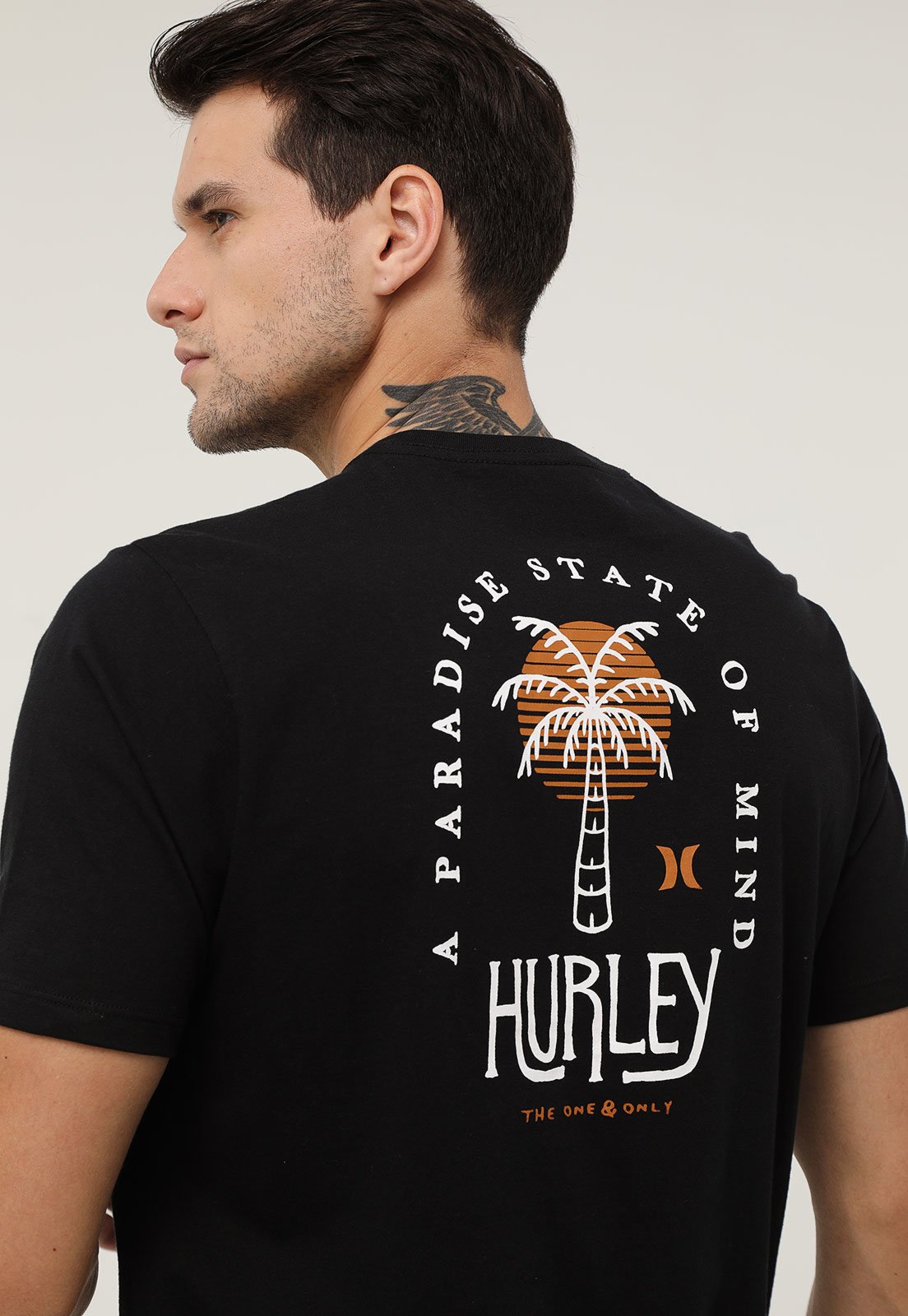 Camiseta Hurley Palms Preta - Compre Agora