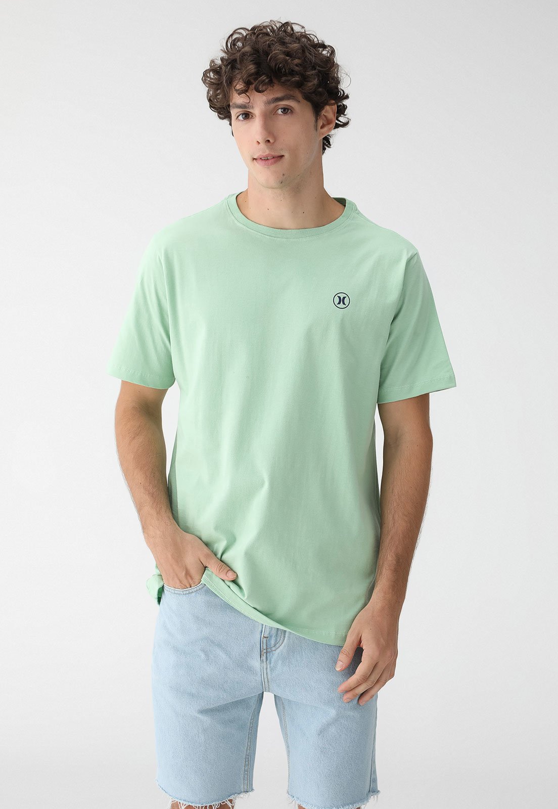 Camiseta Hurley Reta Logo Verde