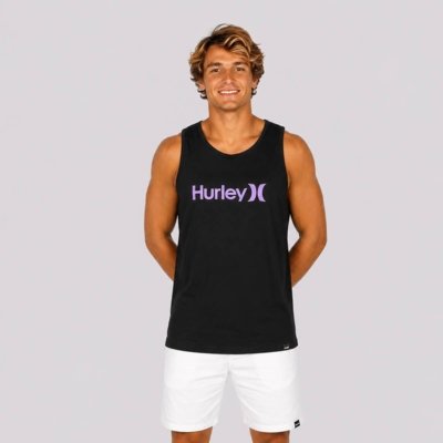 Regata Hurley Silk O&O Solid Preta e Roxa