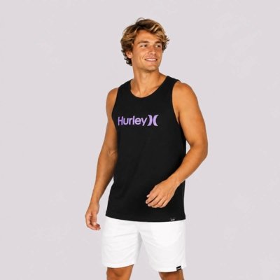 Regata Hurley Silk O&O Solid Preta e Roxa