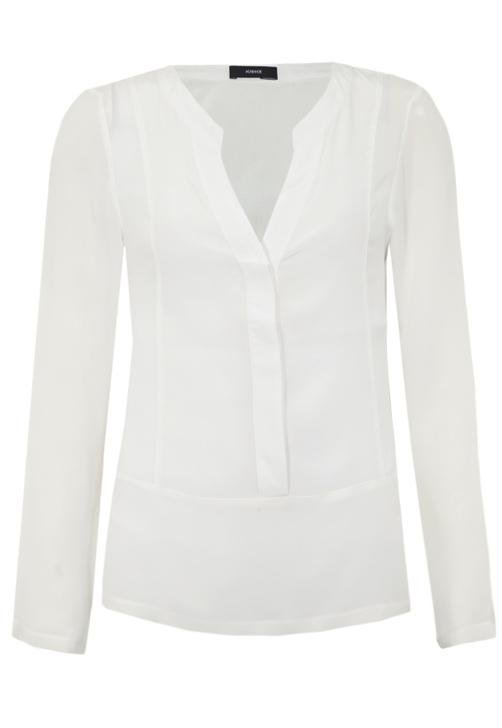 camisa seda branca feminina