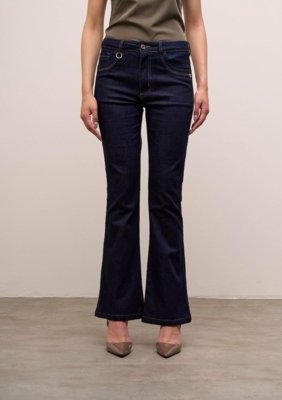 Calça Iódice Boot Cut Alta - Azul
