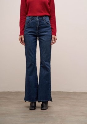 Calça Iódice Flare Alta - Azul