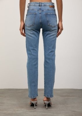 Calça Iódice Reta Alta - Azul