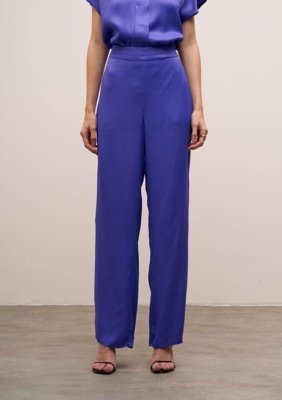 Calça Iódice Reta Alta - Azul