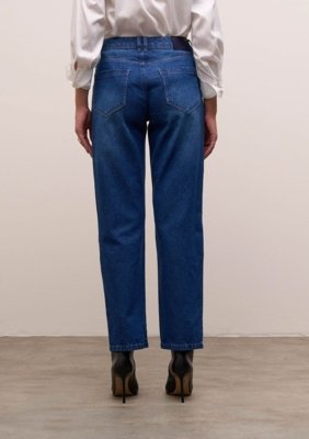 Calça Iódice Reta Média - Azul