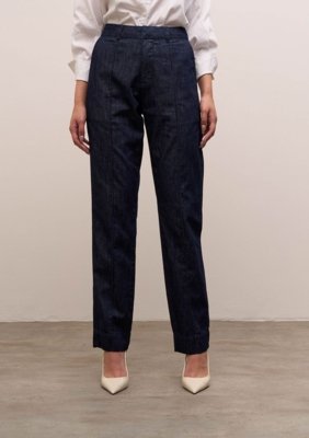 Calça Iódice Reta Média - Azul