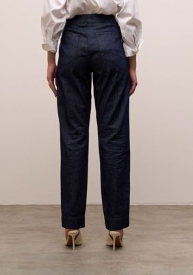 Calça Iódice Reta Média - Azul