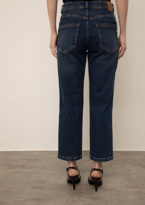 Calça Iódice Reta Média Azul Azul