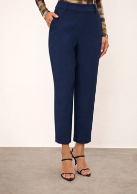 Calça Iódice Slim Alta - Azul
