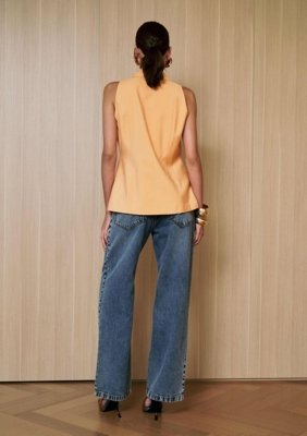 Calca Jeans Wide Leg Origine - Azul