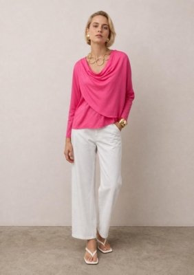 Calça Reta Alta - Branco