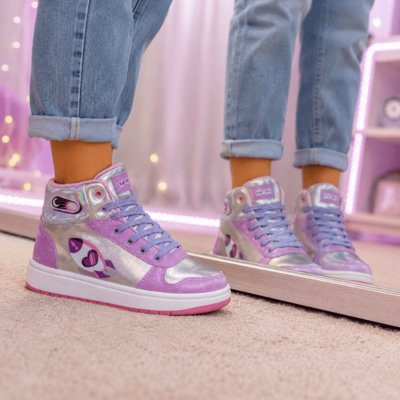 Bota Infantil Dos Rosa Katlen Roxa Brilhante