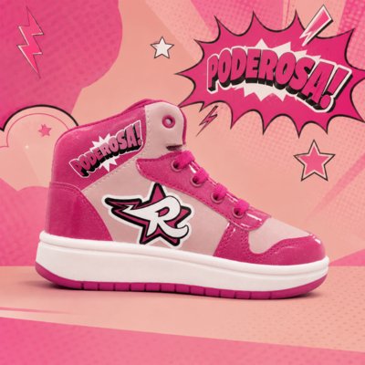 Botinha Infantil Poderosa Dos Rosa Emilly Vick