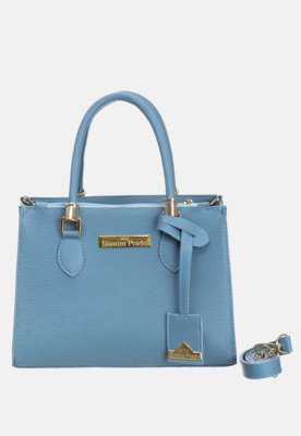 powder blue tote bolsa