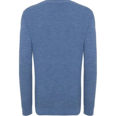 Suéter Tricot Individual Texture In24 Azul Masculino