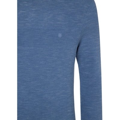 Suéter Tricot Individual Texture In24 Azul Masculino