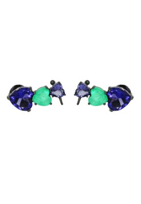 Brinco Infine Ear Cuff Coração Violeta E Turmalina Menor preço em Brinco Infine Ear Cuff Coração Violeta E Turmalina