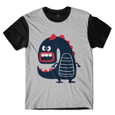 Camiseta Insane 10 Dinossauros Radicais Dino em Pé Sublimada Cinza Menor preço em Camiseta Insane 10 Dinossauros Radicais Dino em Pé Sublimada Cinza