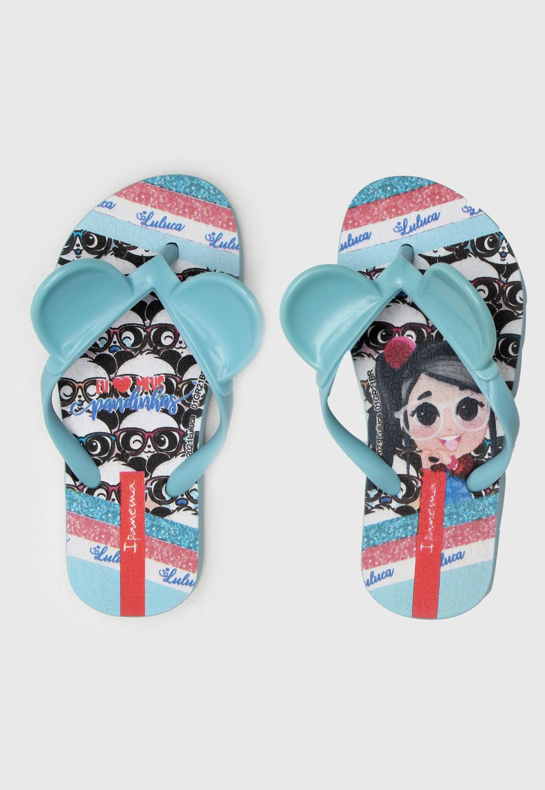 Chinelo Ipanema Luluca Amor Infantil Azul