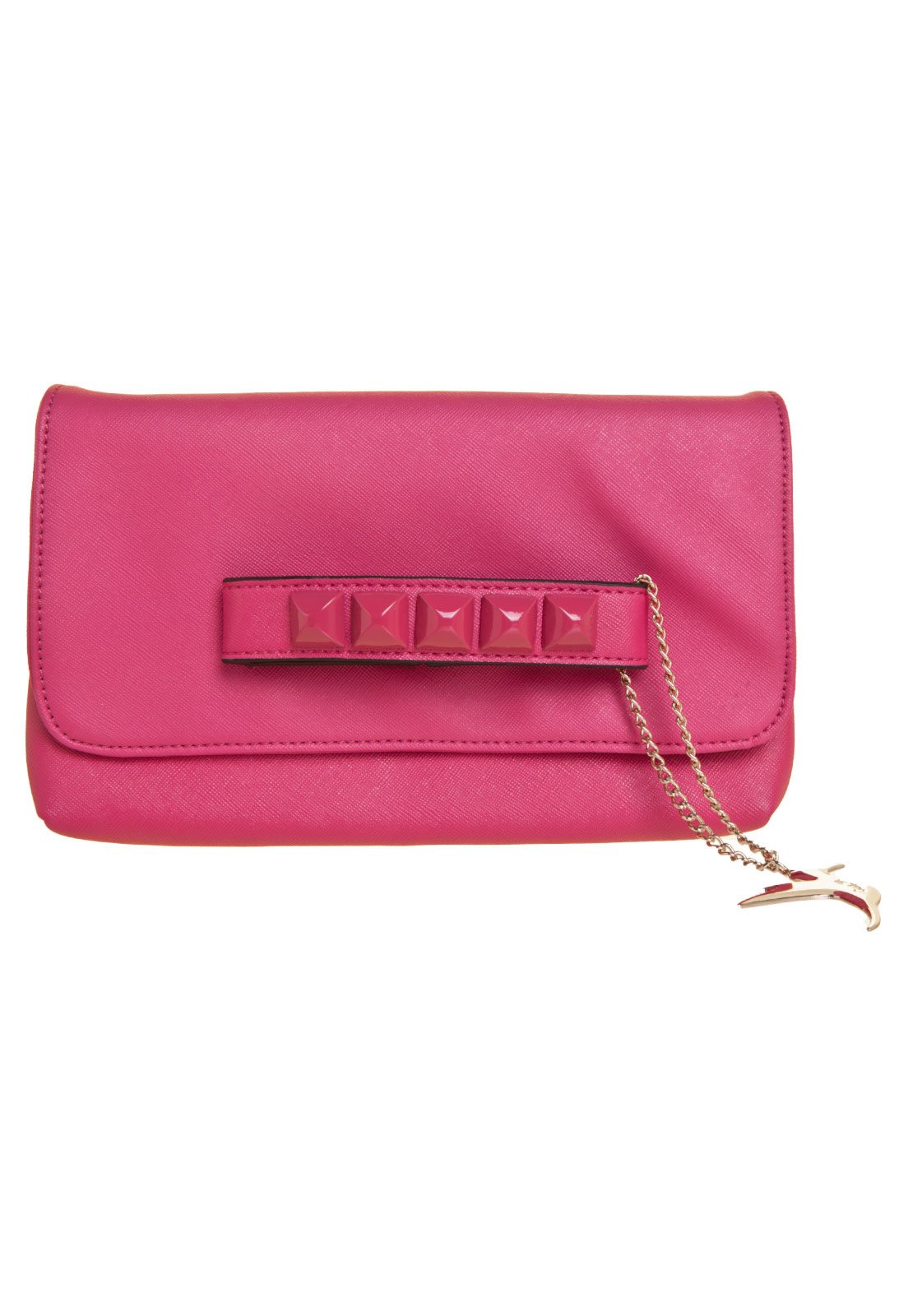 bright pink clutch bolsa