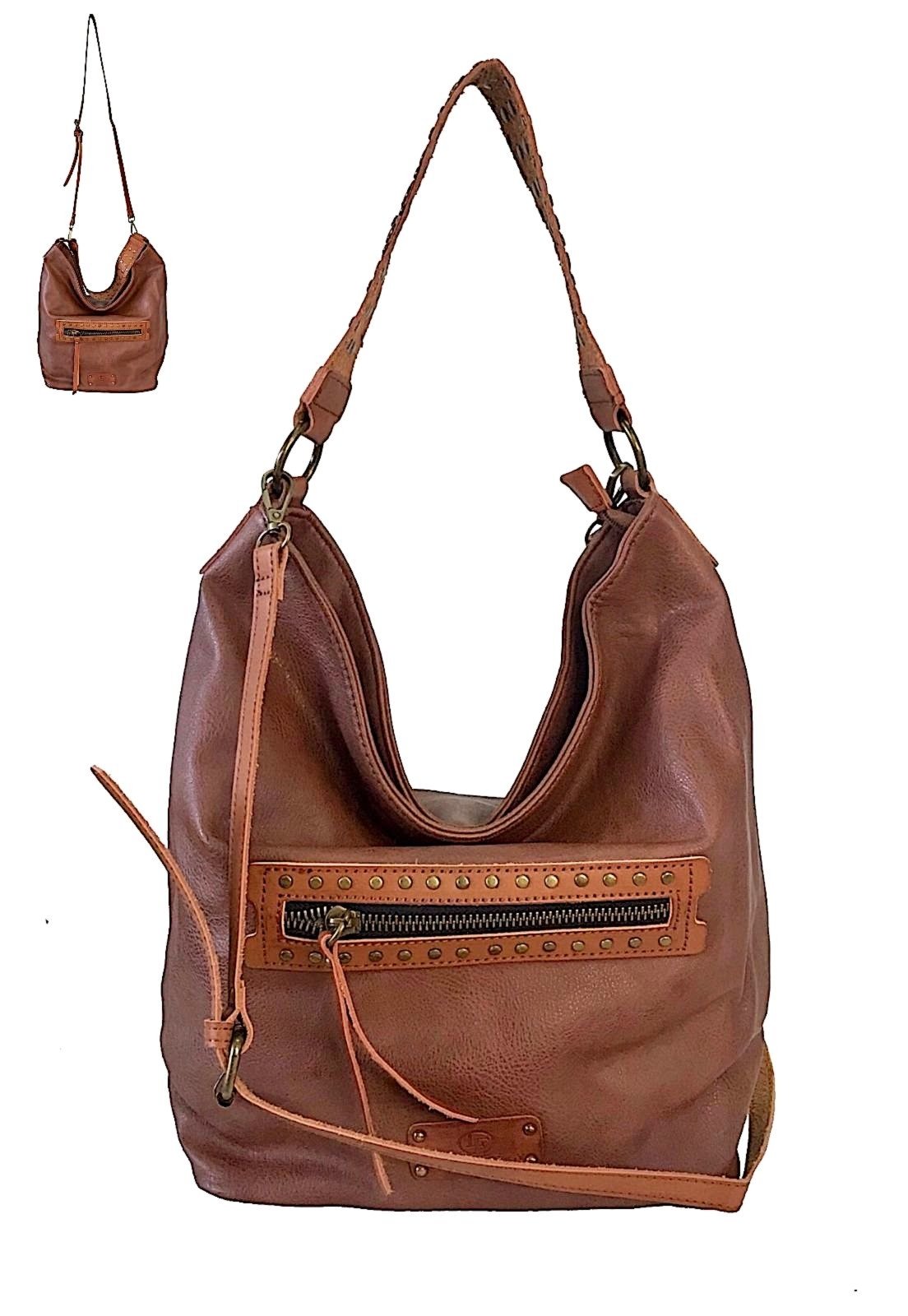 zipper hobo bolsa