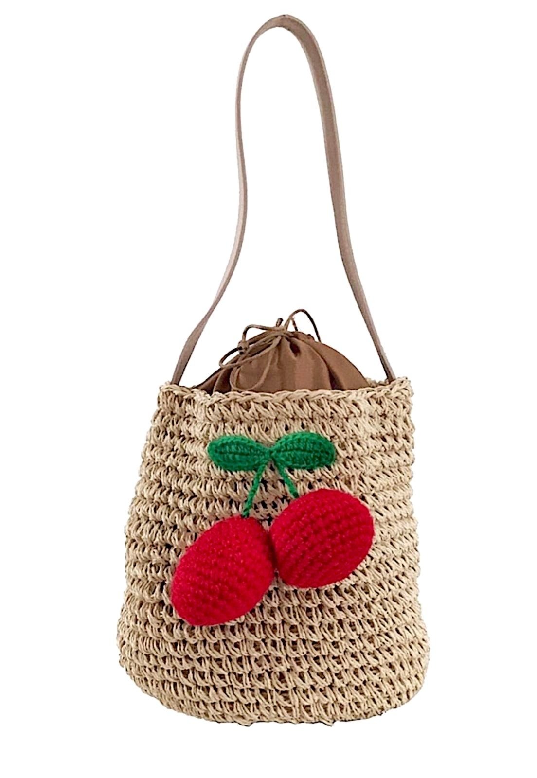 bucket bolsa woven