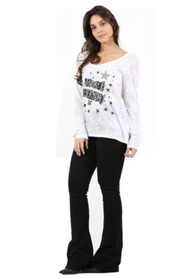 T-Shirt It's & Co Devore Branca Menor preço em T-Shirt It's & Co Devore Branca