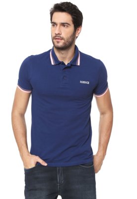 Camisa Polo Iódice Logo Azul-marinho Menor preço em Camisa Polo Iódice Logo Azul-marinho