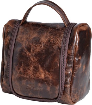 Necessaire JEF Bolsas Couro 2101 Marrom Menor preço em Necessaire JEF Bolsas Couro 2101 Marrom
