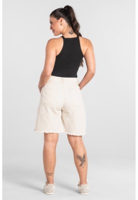 Regata Adulto Ribana Canelada Just Basic Preto