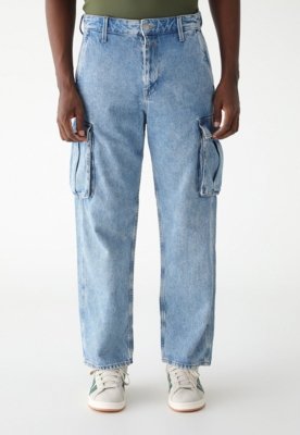Calça Jeans Jack & Jones Cargo Azul