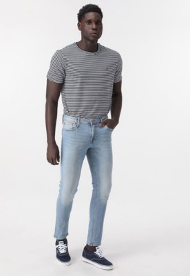 Calça Jeans Jack & Jones Reta Mike Azul