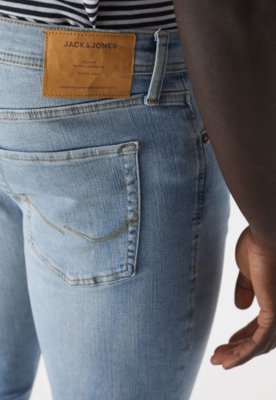 Calça Jeans Jack & Jones Reta Mike Azul