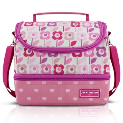 Lancheira Térmica com 2 Compartimentos Infantil Flor Jacki Design Sapeka Rosa Menor preço em Lancheira Térmica com 2 Compartimentos Infantil Flor Jacki Design Sapeka Rosa