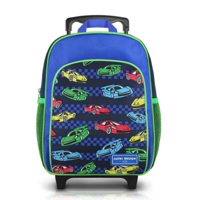 Mochila com Rodinhas Infantil Tam. P Carro Jacki Design Sapeka Azul Menor preço em Mochila com Rodinhas Infantil Tam. P Carro Jacki Design Sapeka Azul
