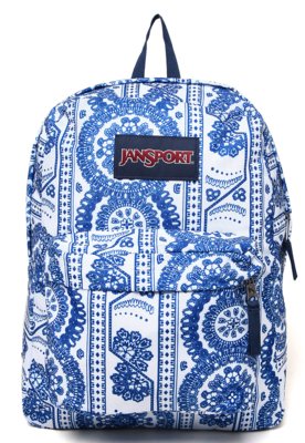 Mochila JanSport Superbreak Swedish Lace 25L Branca Compre Agora