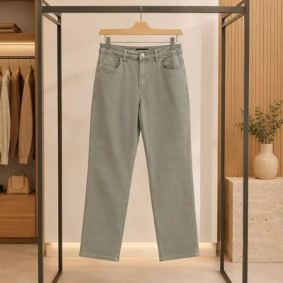 Calça Reta Moda Plus Size Jeans Loka