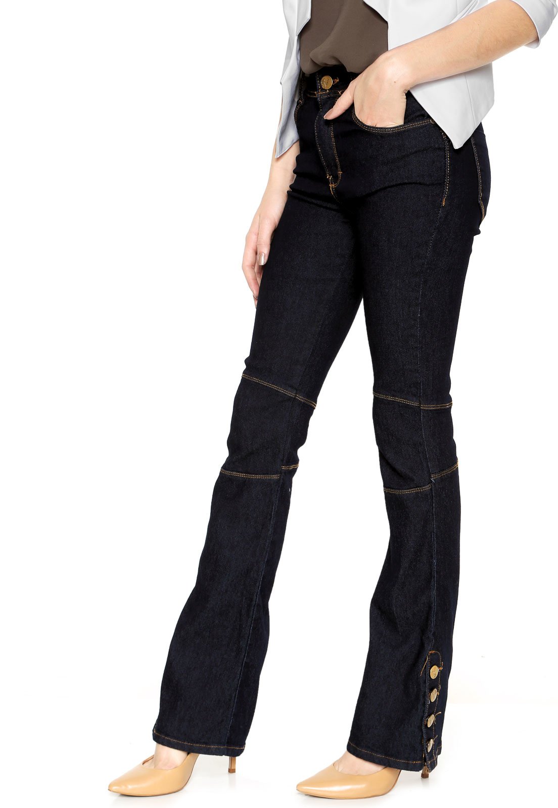 calça jeans jezzian flare