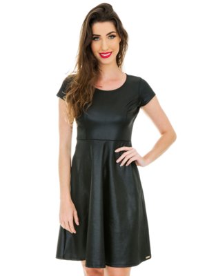 Vestido Jogabe Godê Cirre Preto Menor preço em Vestido Jogabe Godê Cirre Preto