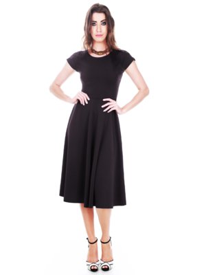 Vestido Jogabe Godê Preto Menor preço em Vestido Jogabe Godê Preto