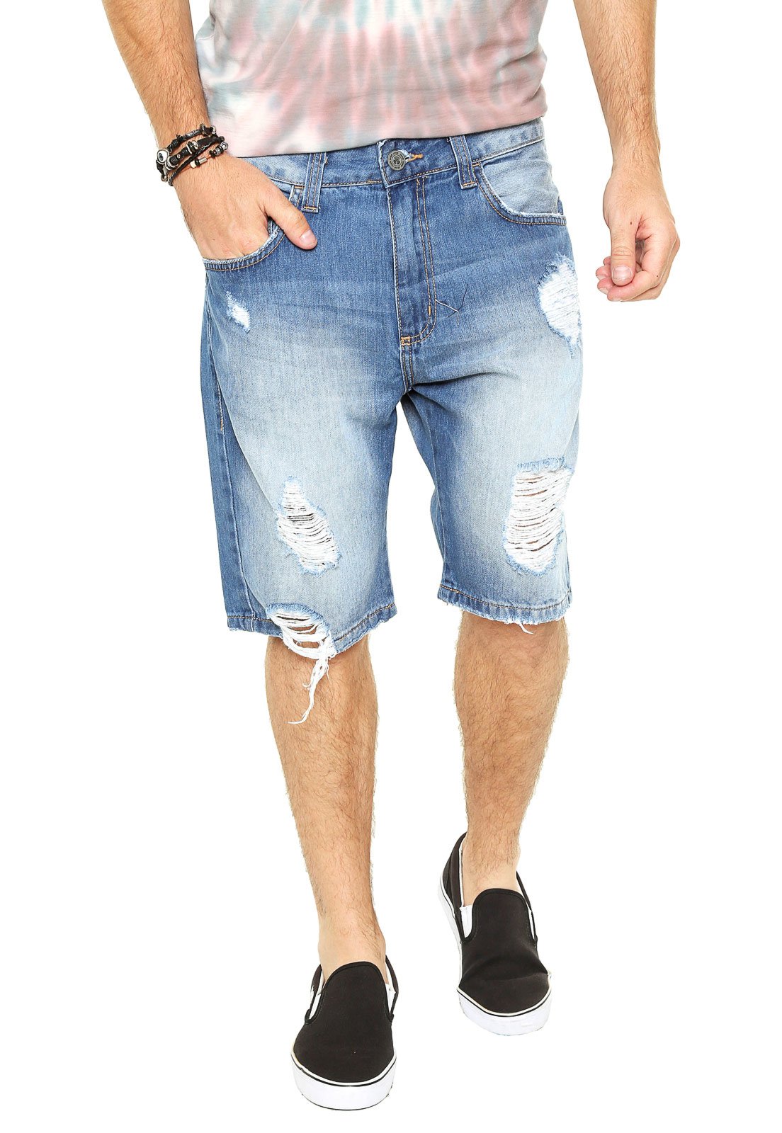 bermuda jeans masculina jhon jhon