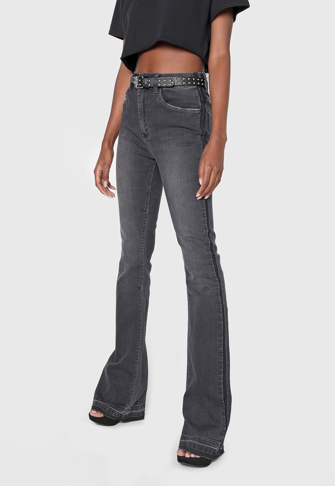 Calça jeans flare cheap john john