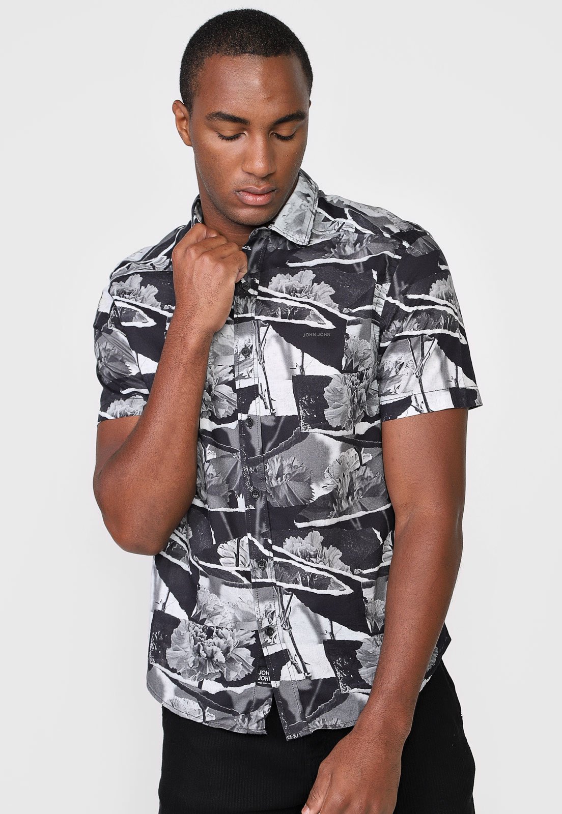 CAMISETA JOHN JOHN DOUBLE PRETO - Apholo Marau