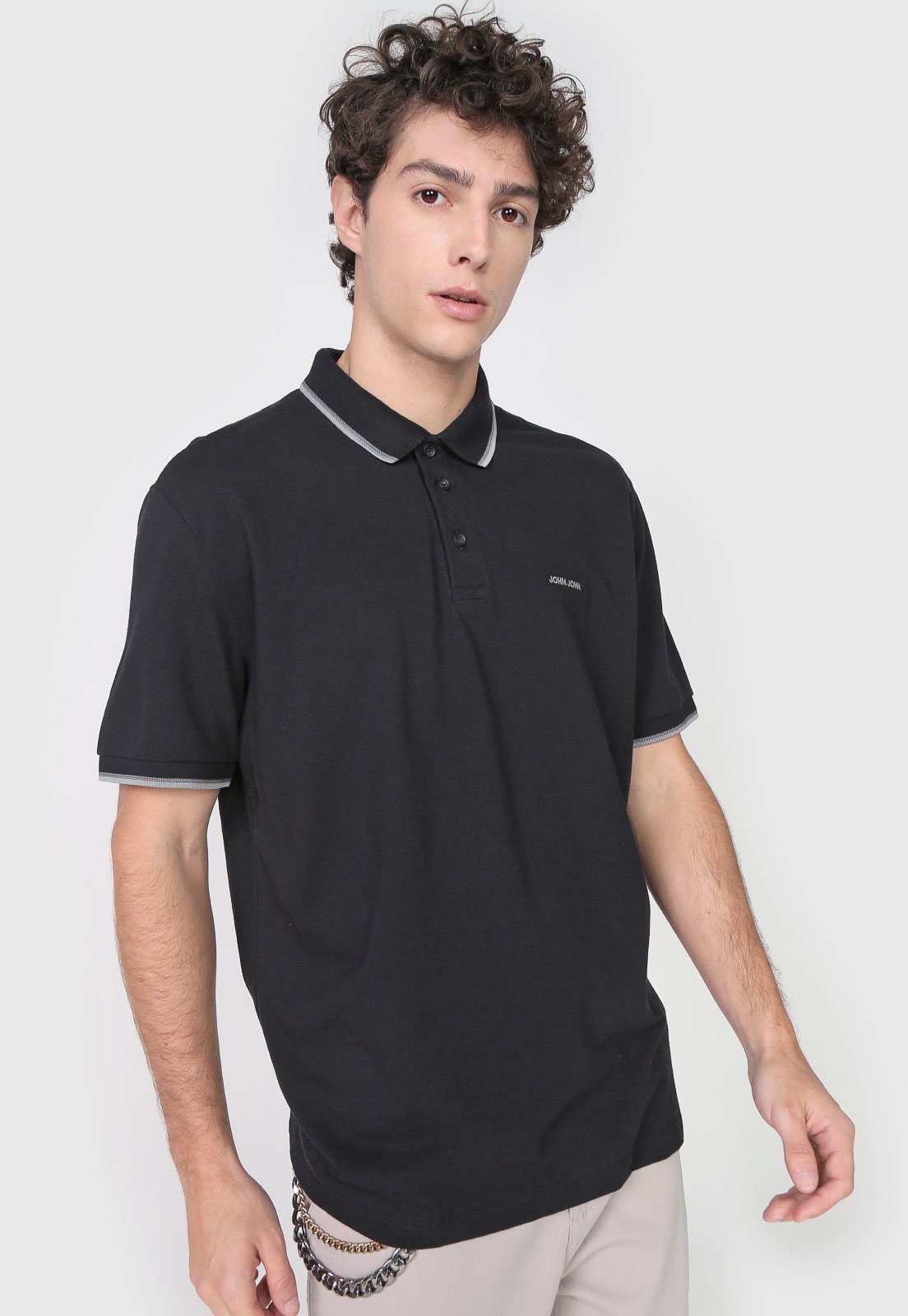 Camiseta John John Line Preta - Compre Agora