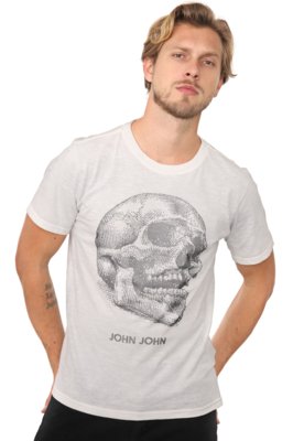 Camiseta John John Caveira Greek - 100% Algodão