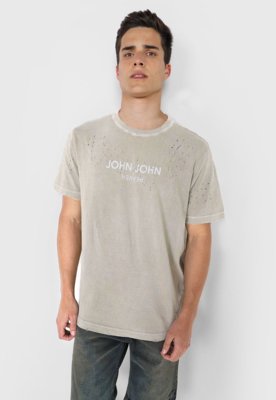 Camisa John John Destroyed  Blusa Feminina John John Usado